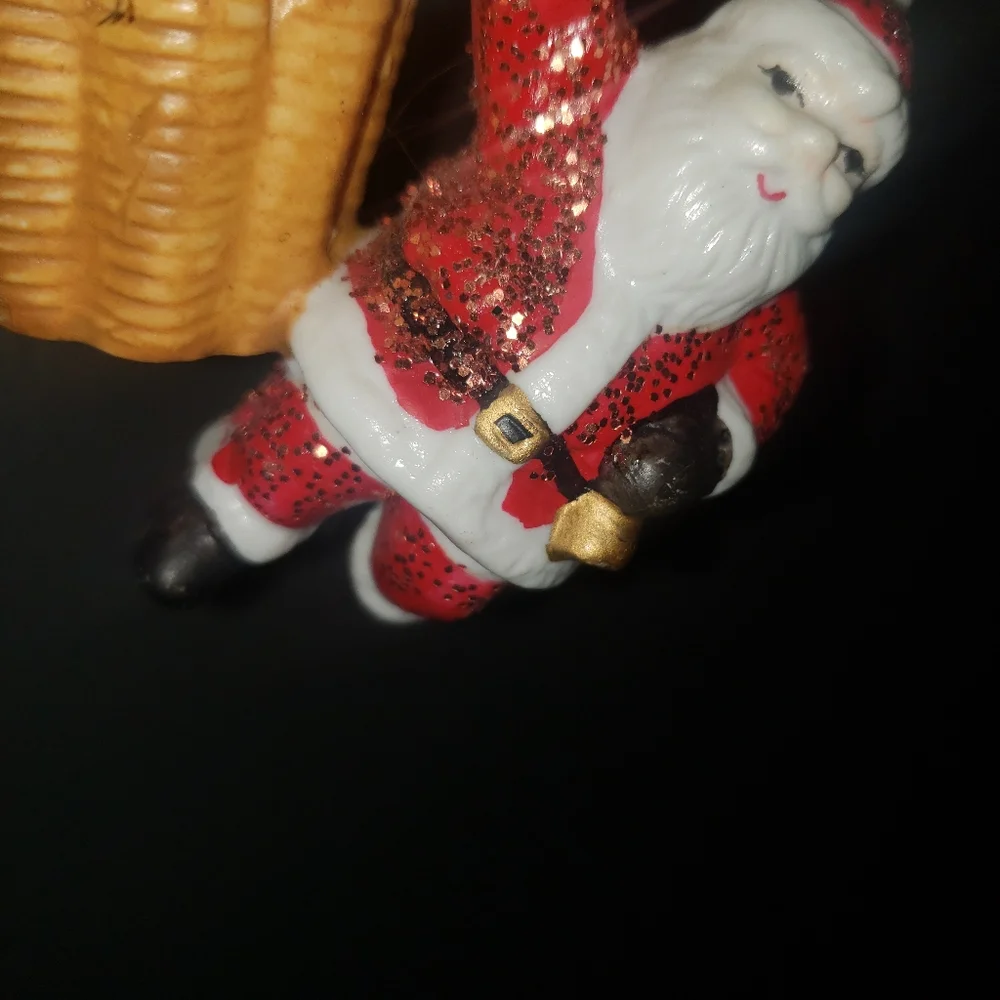 Vintage Hot air ballon Santa's ornament